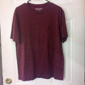Nautica Sleepwear T-Shirt – Size Medium – Soft Maroon Lounge Tee